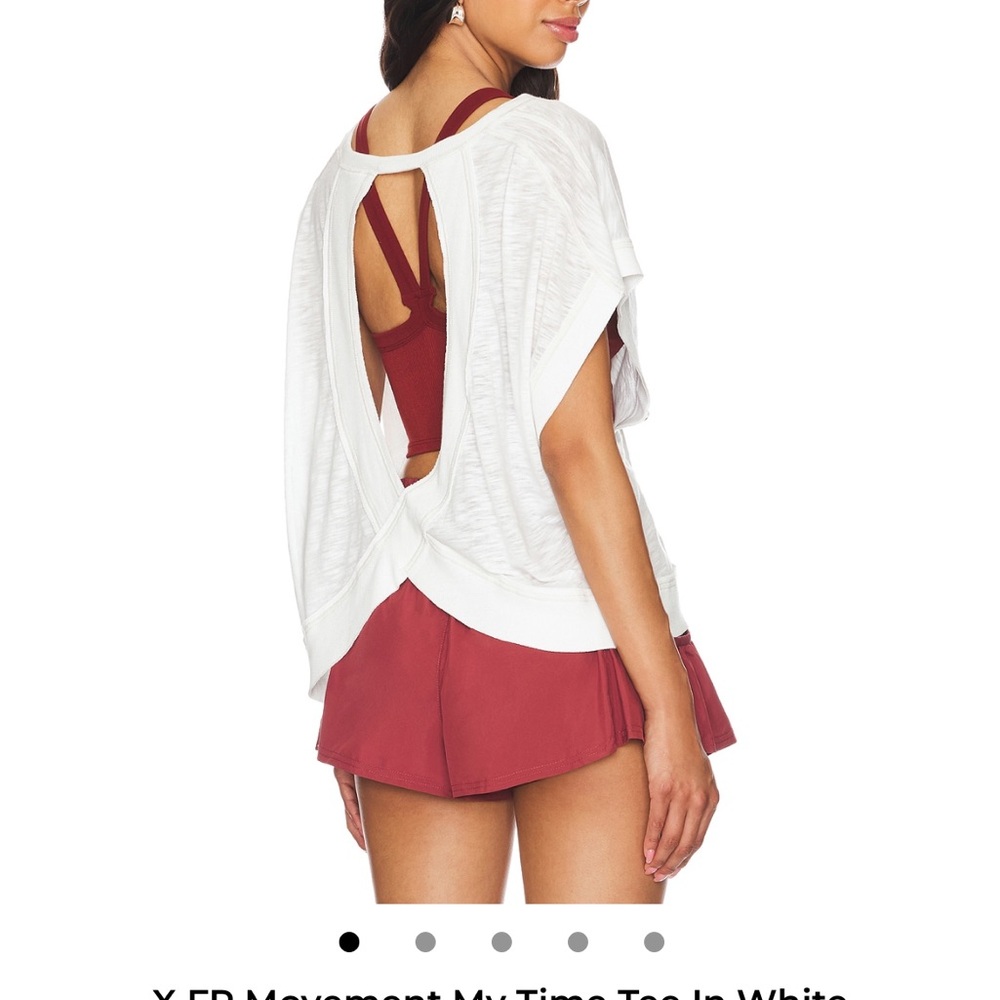 Free People FP Movement My Time Tee in White - Picture 5 of 9